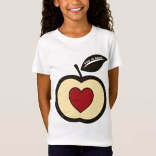 Camiseta Maçã Vermelha E Preta + Comida Cardíaca Para Cu