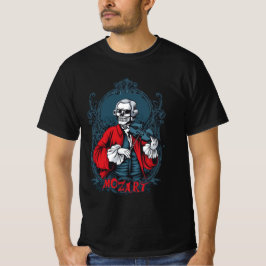Camiseta Macabre Mozart - O Esqueleto Virtuoso