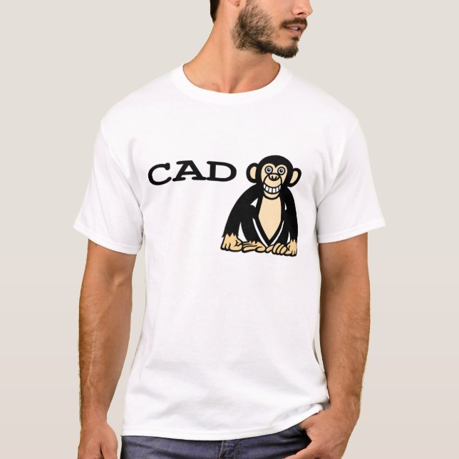 Camiseta macaco 2 do cad (Frente)