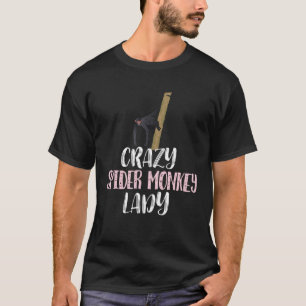 Camiseta Macaco-Aranha Louco Lady Cute Spider Macaco