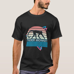 Camiseta Macaco-Aranha Retro Macaco Ameaçado