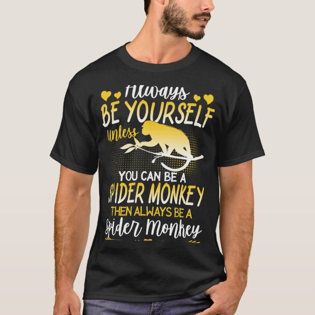 Camiseta Macaco-Aranha Sempre É Macaco-Aranha (Frente)