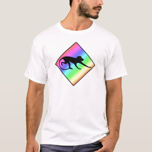 Camiseta Macaco Arco-íris Atravessando