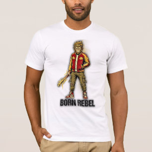 Camiseta Macaco Artilheiro Nascido Rebelde