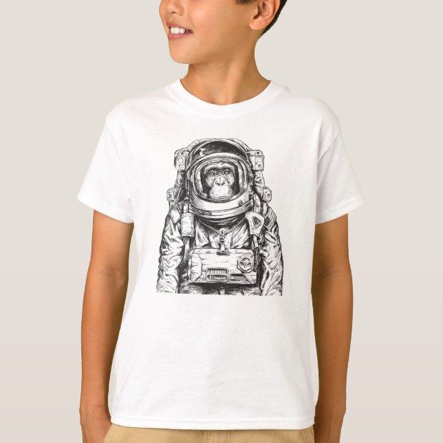 Camiseta Macaco Astronauta (Frente)