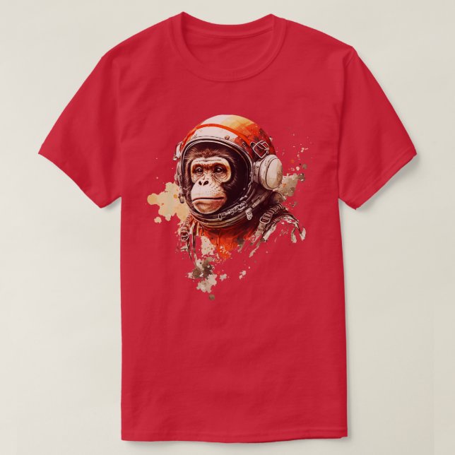 Camiseta Macaco Astronauta 4 (Frente do Design)