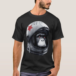 Camiseta Macaco Astronauta Espaço Galáxia Capacete Chimpanz