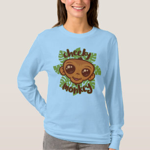 Camiseta Macaco Atrevido Desenho de Primata de Desenho Anim