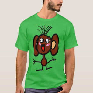 Camiseta Macaco Bichinho de cor castanha