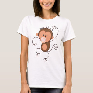 Camiseta Macaco bonito da dança