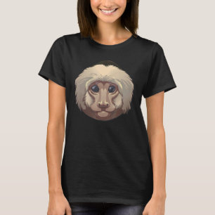 Camiseta Macaco Capuchin Primate Animal Face Zoologista Mon