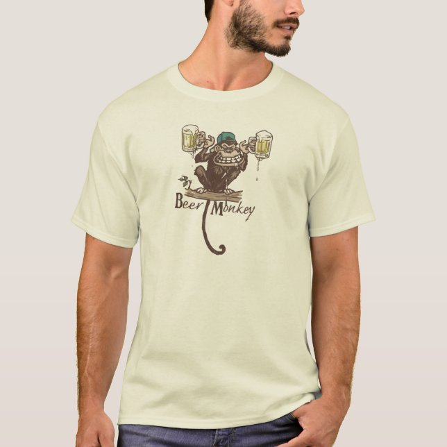 Camiseta Macaco-Cerveja (Frente)