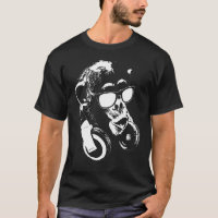 Macaco Chimpanzé Com Fones de Ouvido e Óculos de S