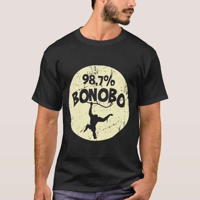 Camiseta Macaco Chimpanzé DNA de Bonobo (Frente)