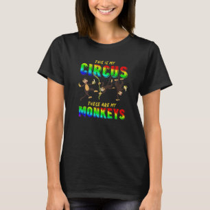 Camiseta Macaco Circus Zoo Animal Chimpanzé Macaco