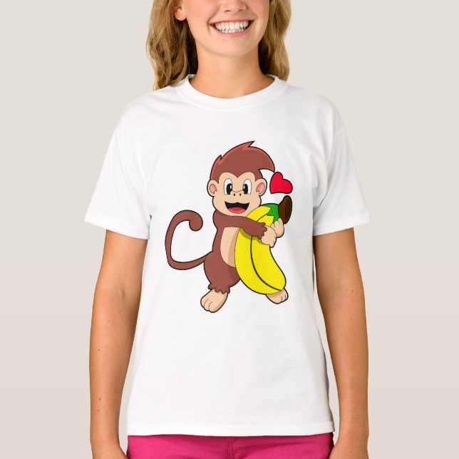 Camiseta Macaco com Banana (Frente)