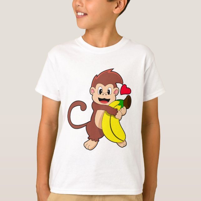 Camiseta Macaco com Banana (Frente)