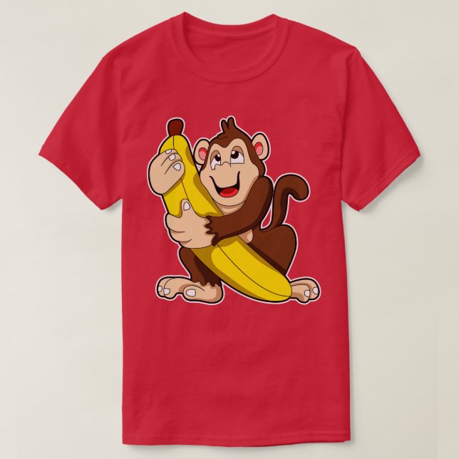 Camiseta Macaco com Banana 5 (Frente do Design)