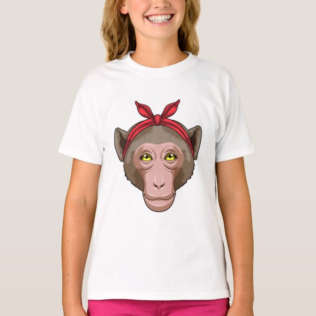 Camiseta Macaco com Bandana (Frente)