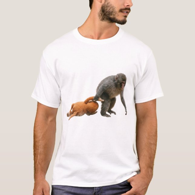 Camiseta Macaco com Brinquedo - História de Perda Emocional (Frente)