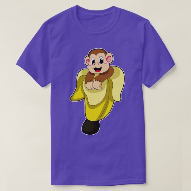 Camiseta Macaco com casca de banana (Frente do Design)