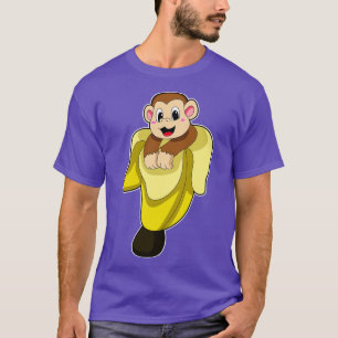 Camiseta Macaco com casca de banana