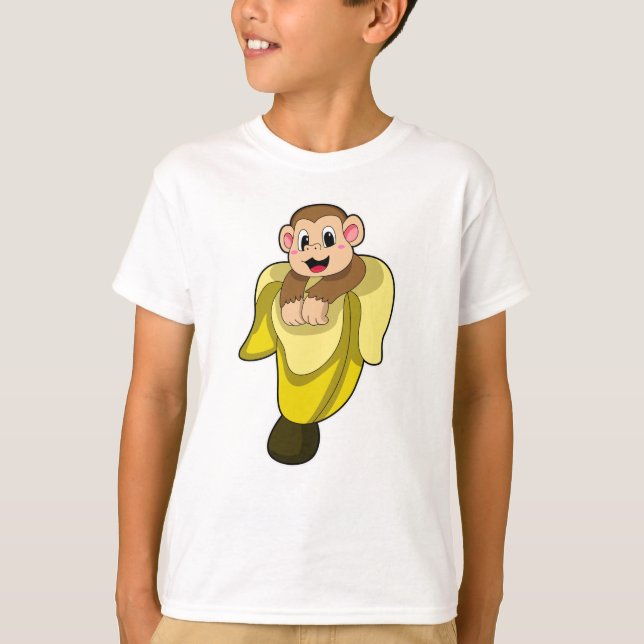 Camiseta Macaco com casca de banana (Frente)
