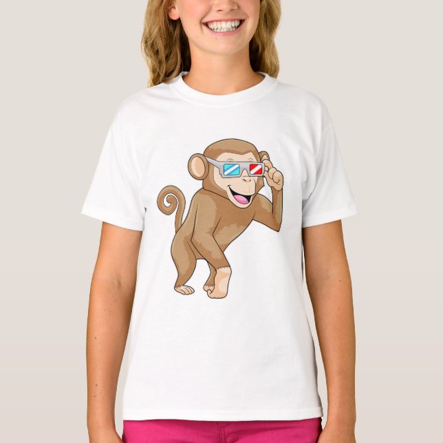 Camiseta Macaco com Óculos (Frente)