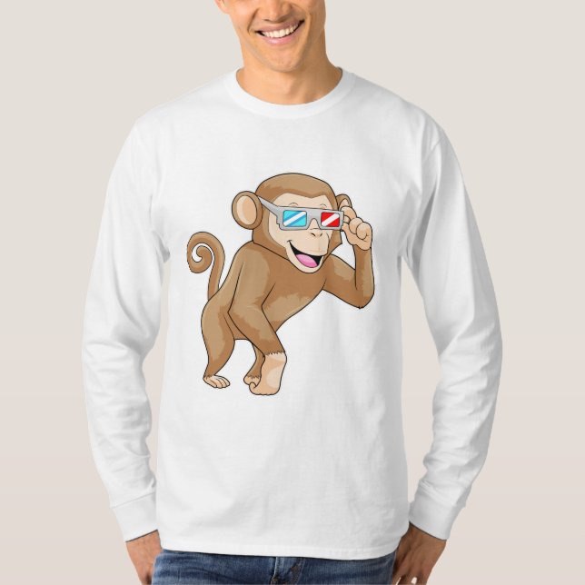 Camiseta Macaco com Óculos (Frente)