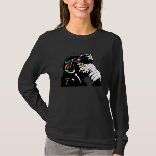 Camiseta Macaco com óculos de Realidade Virtual