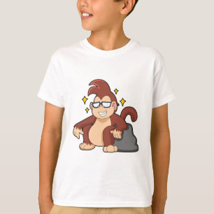 Camiseta Macaco com óculos de sol
