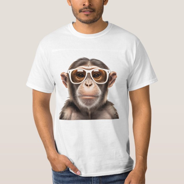 Camiseta macaco com óculos escuros (Frente)