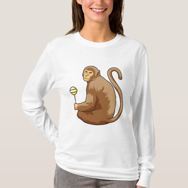 Camiseta Macaco com pirulito (Frente)