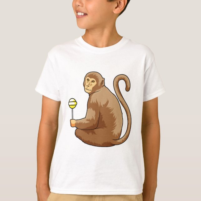 Camiseta Macaco com pirulito (Frente)