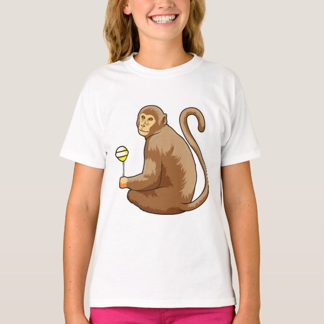 Camiseta Macaco com pirulito (Frente)