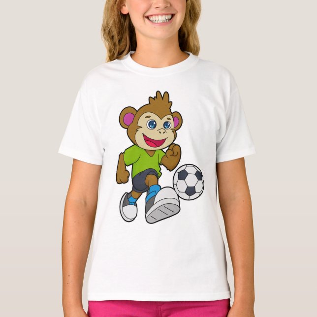 Camiseta Macaco como jogador de futebol (Frente)