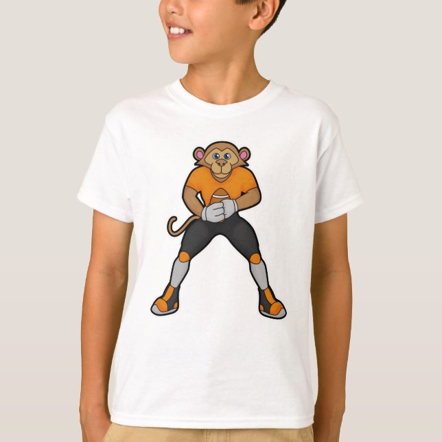 Camiseta Macaco como jogador de futebol (Frente)