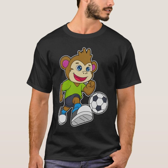 Camiseta Macaco como jogador de futebol (Frente)