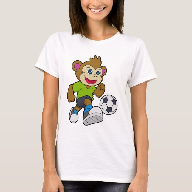 Camiseta Macaco como jogador de futebol (Frente)