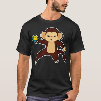 Camiseta Macaco como jogador de handebol com Handball