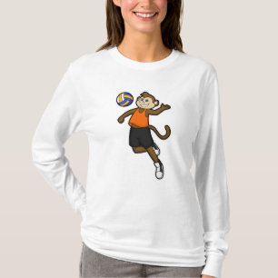 Camiseta Macaco como jogador de voleibol