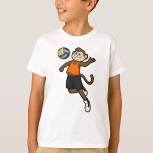 Camiseta Macaco como jogador de voleibol