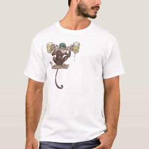 Camiseta Macaco da cerveja por estúdios de Mudge