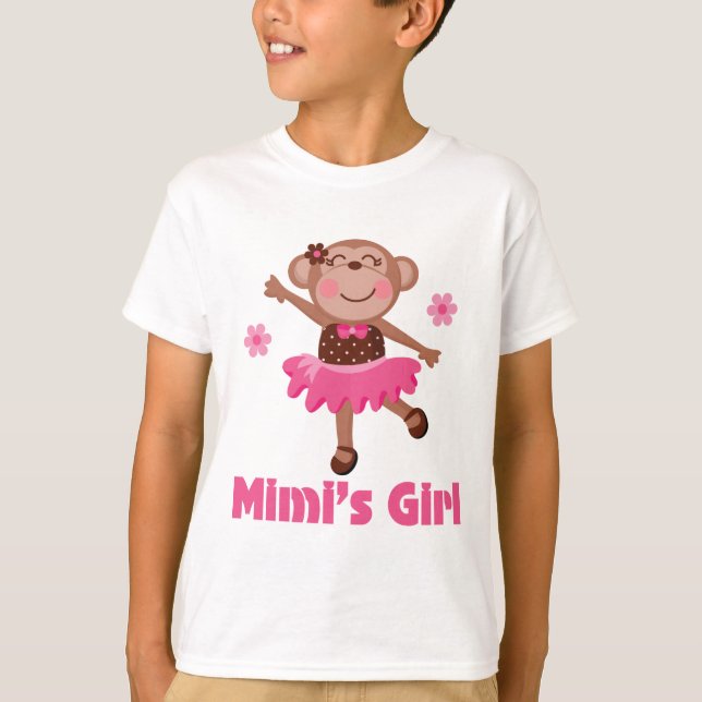 Camiseta Macaco da menina de Mimis (Frente)