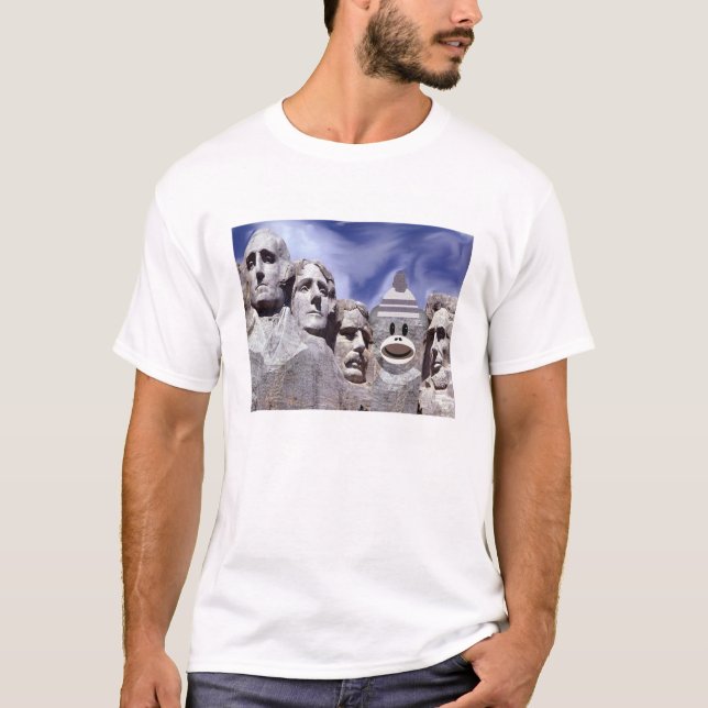 Camiseta Macaco da peúga do Mt Rushmore (Frente)