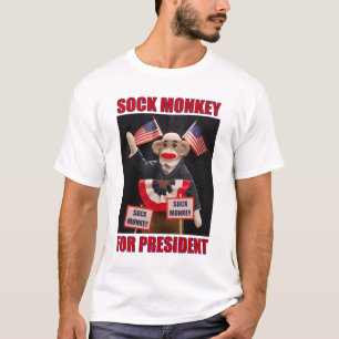 Camiseta Macaco da peúga para o presidente T-shirt