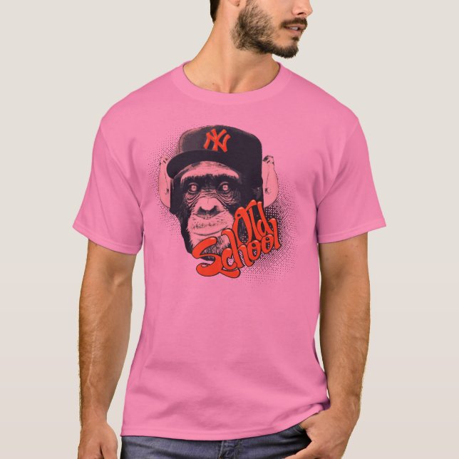Camiseta Macaco da velha escola (Frente)