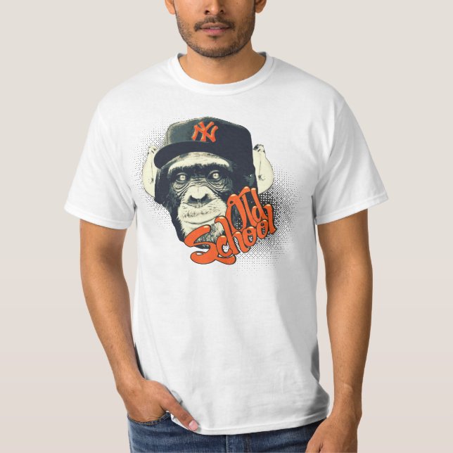 Camiseta Macaco da velha escola (Frente)