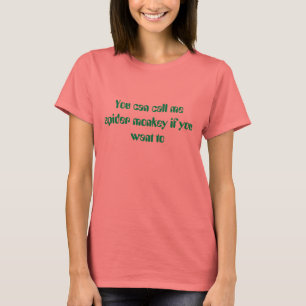 Camiseta macaco de aranha