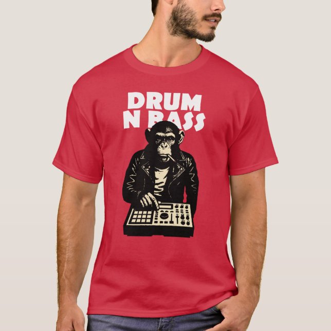 Camiseta Macaco de Drum and Bass (Frente)
